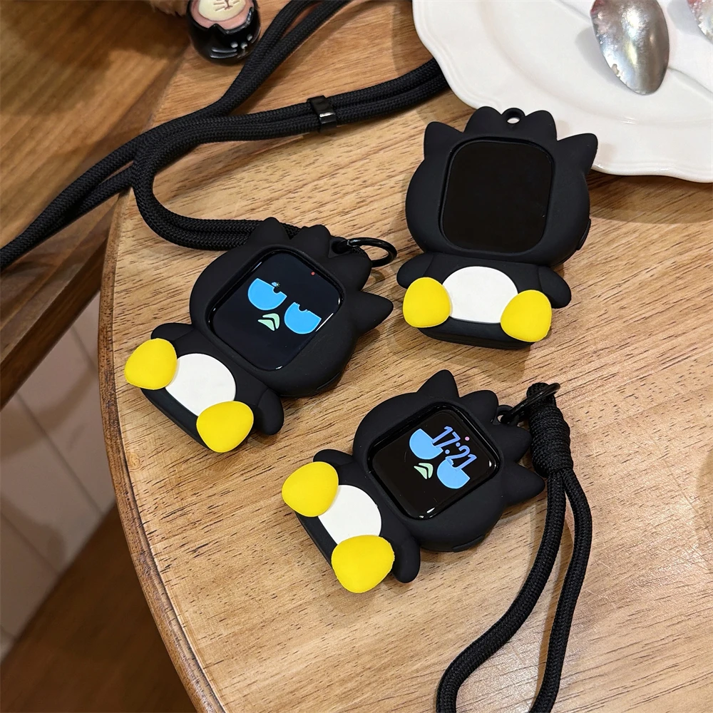 Watch Case Lanyard Silicone Protective Cute For BADBADTZ-MARU For Apple Watch S11 S10 S9 S8 SE Ultra 49MM Cartoon Holiday Gift