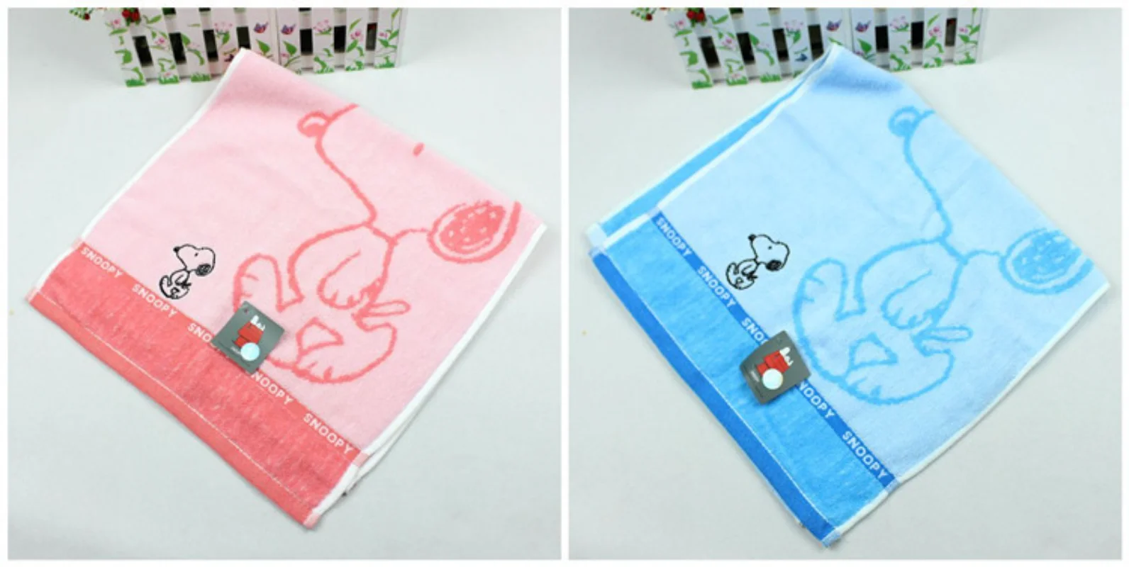 60x30cm Snoopy Towel Cotton Thickened Water Absorption Adult Boys Girls Soft Affinity Face Towel Cute Cartoon Face Washcloth