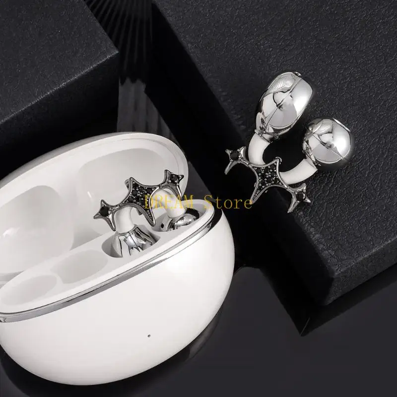 Stylish Earphone Rhinestoned Buckles Creative Earbuds Stabilizers Ergonomic Clip Mechanism for FreeClip 2 Daily Use Best Sale