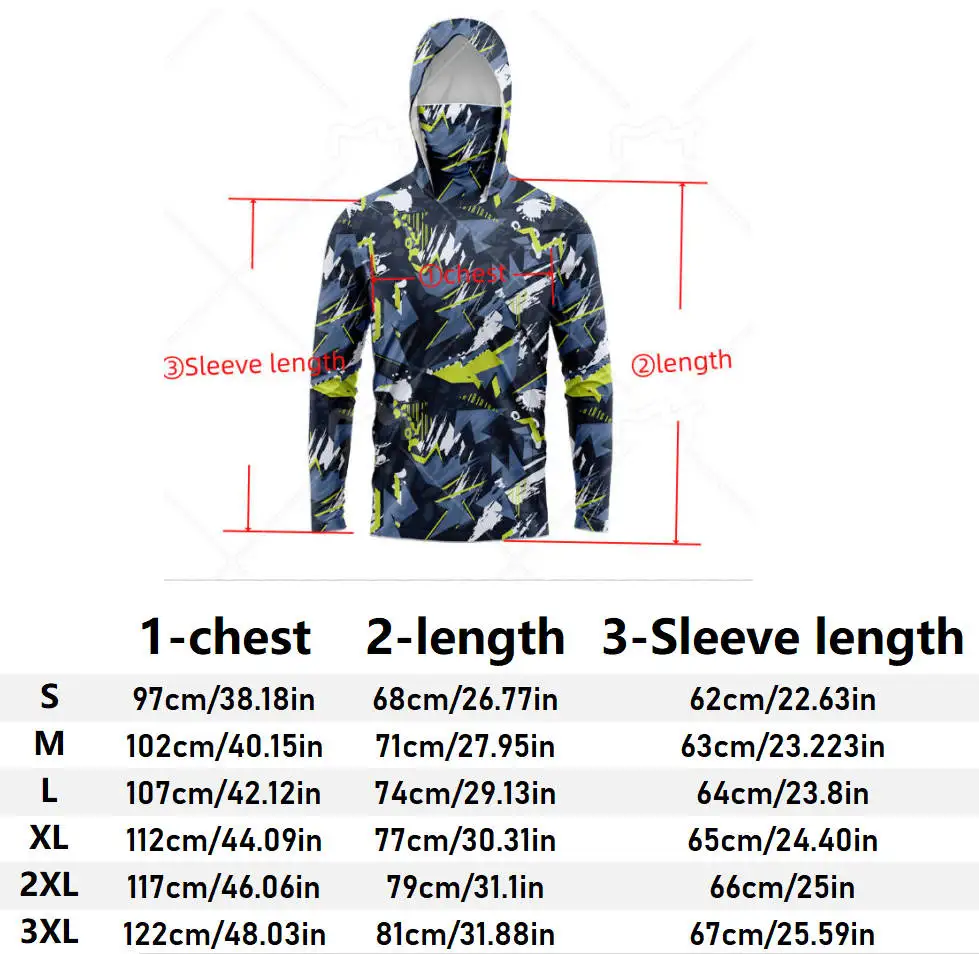Fishing Apparel Men Hood Fishing Shirt long sleeve fishing t shirt uv protection