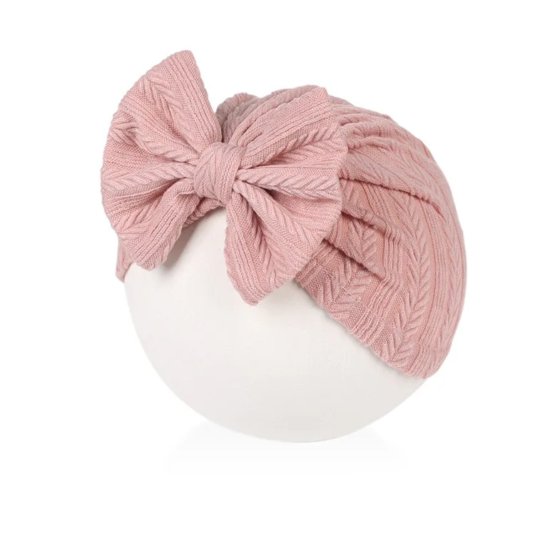 Cute Baby Hat Girls Kids Beanie Bowknot Cap Newborn Photography Spring Autumn Turban Infant Children Props