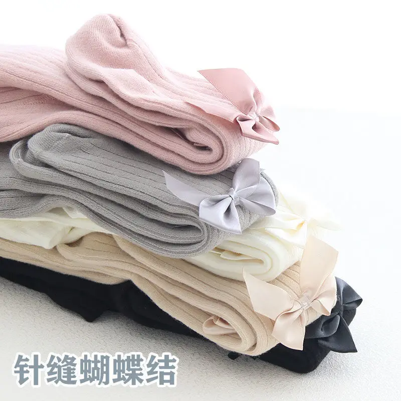 More Winter Baby Pantyhose Female Baby Tights Spring and Autumn Children Render Pantyhose Toddler Girl Princess Tight