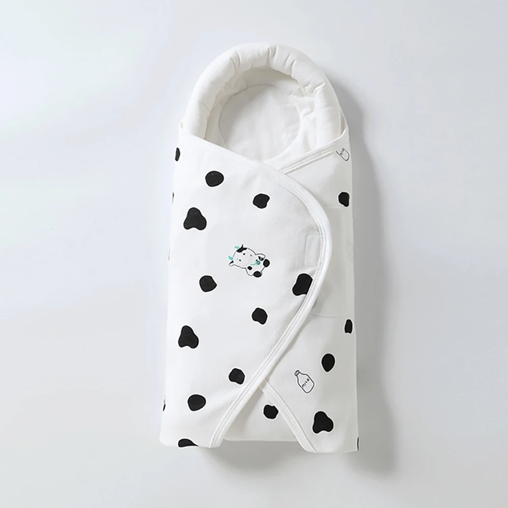 Baby Swaddling Blanket Cotton Infant Nursery Wrap For Newborns Dinosaur Print Head Neck Protector Blanket Warm Baby Blanket