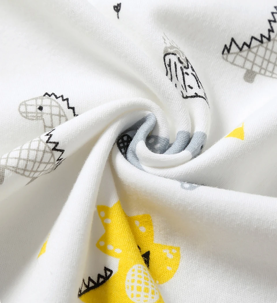 Baby Swaddling Blanket Cotton Infant Nursery Wrap For Newborns Dinosaur Print Head Neck Protector Blanket Warm Baby Blanket