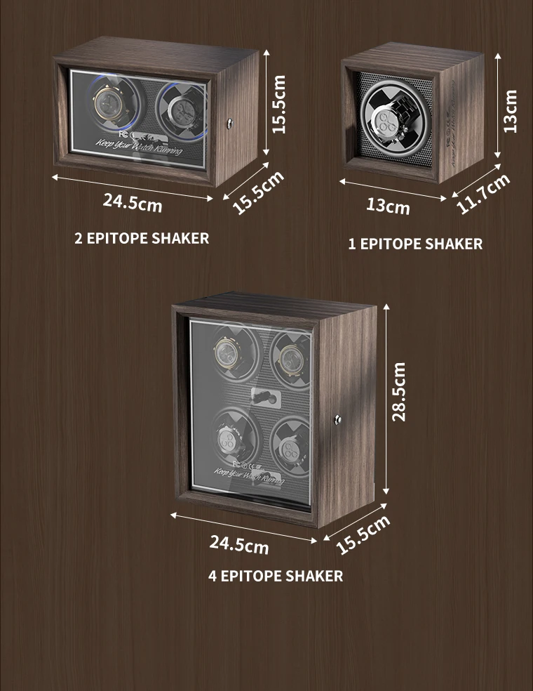 IBBETON Luxury Brand Wood Watch Winder High-End 1 Slot Automatic Watches Box with Mabuchi Moto Watch Cabinet Clock Storage Box