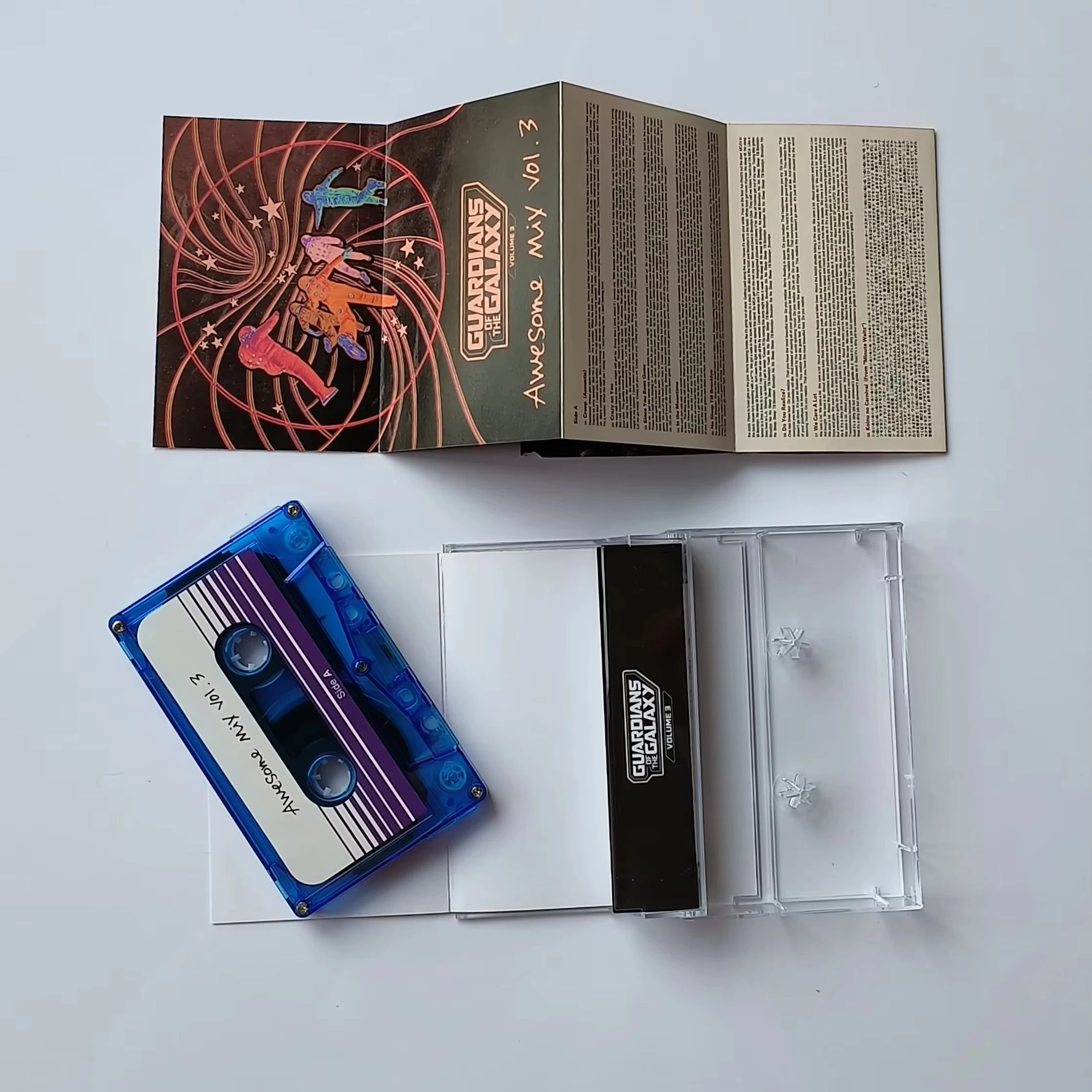 New Avengers Guardians of the Galaxy Tyler Bates Music Tape Star-Lord Groot OST Album Cassettes Cosplay Recorder Soundtracks Box
