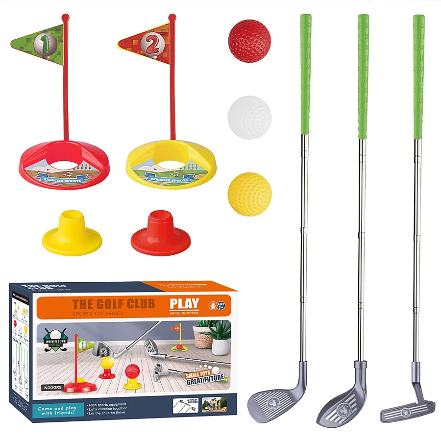 1 Set Children's Golf Club Set Outdoor Sports Toys Sports Games Competitive Indoor Interactive Retractable Golf Club Set Toys