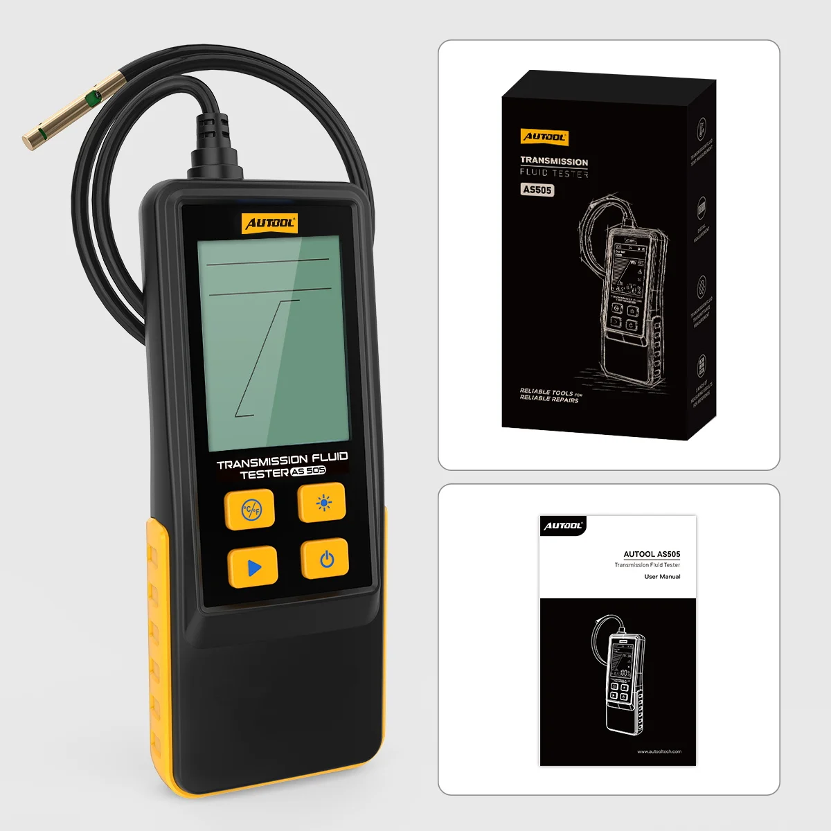 AUTOOL AS505 Exchanger Transmission Oil Tester with Display Transmission Oil Tester Digital Tool Car ATF Exchanger Transmission