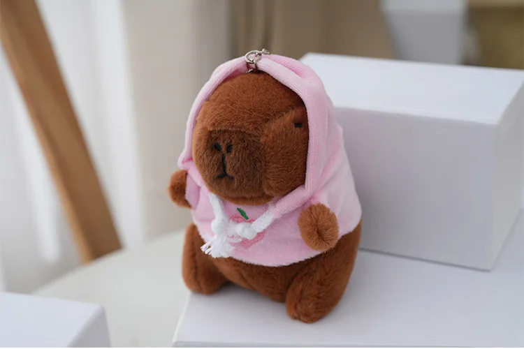 Cute Cartoon Kapibara Pendant Plush Toy Doll Bag Hanging Ornaments Cute Kapila Keychain Doll Car Pendant Desktop Doll Ornaments