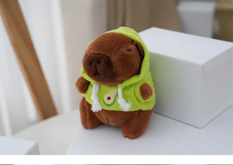 Cute Cartoon Kapibara Pendant Plush Toy Doll Bag Hanging Ornaments Cute Kapila Keychain Doll Car Pendant Desktop Doll Ornaments