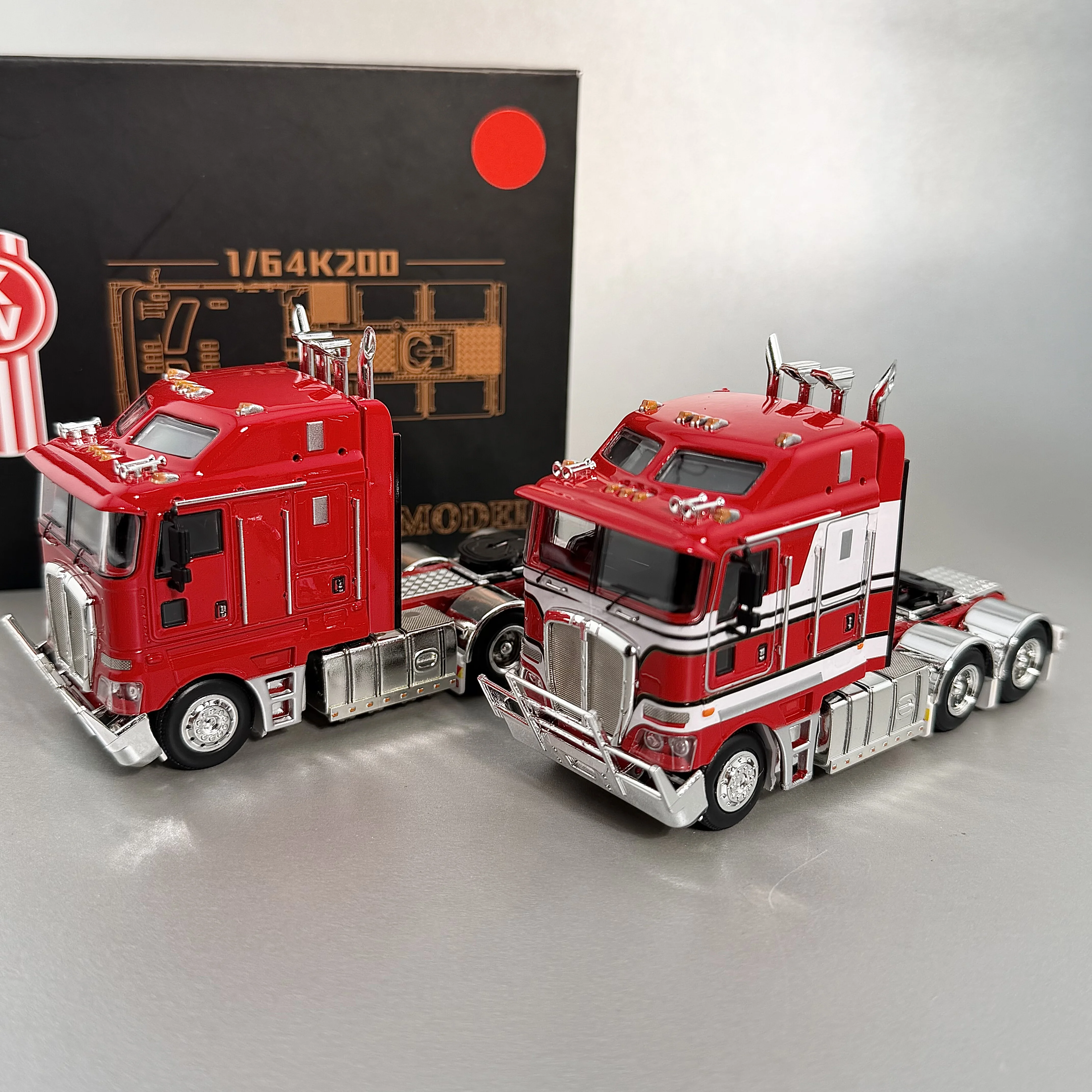 New IN STOCK MJ 1:64 Miniatue Kenworth K200 Alloy Diecast Model Car Toy Australian Heavy Truck Tractor Head Trailer Model Car