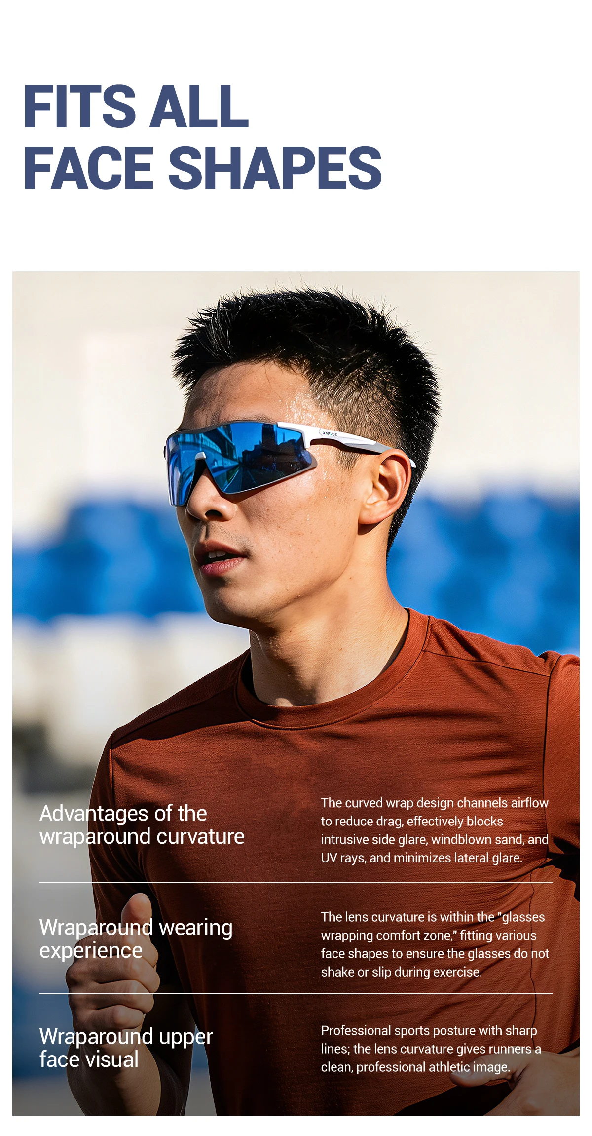 KAPVOE New Photochromic Running Sunglasses Marathon Night Riding MTB Bike Bicycle Outdoor Sport Hiking Glasses Eyewear Equipment