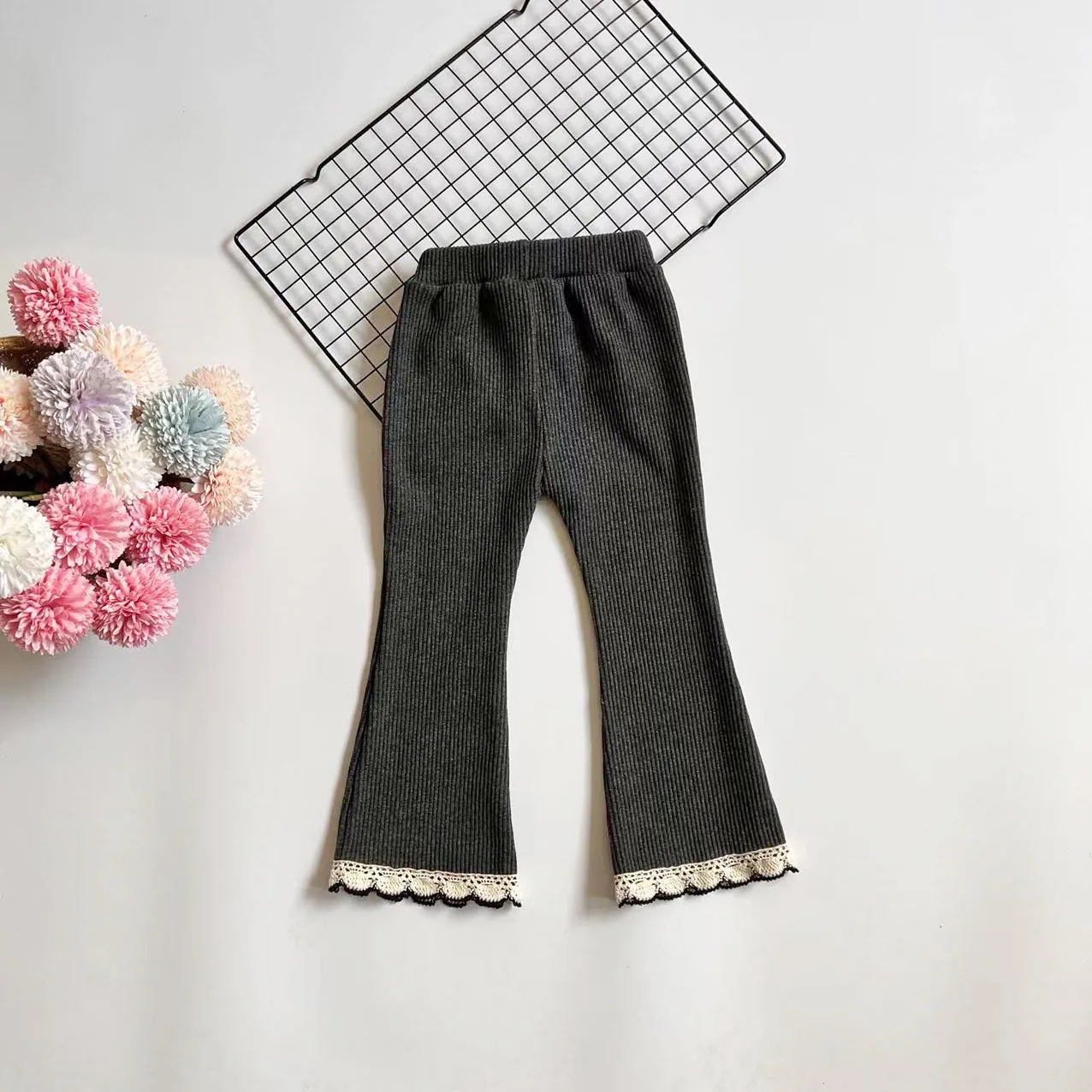 0‑6Y Children Kids Pants Girls Boys Cotton Leggings High Waist Big PP Pants Spring Autumn Casual Soft Fashion Long Trousers