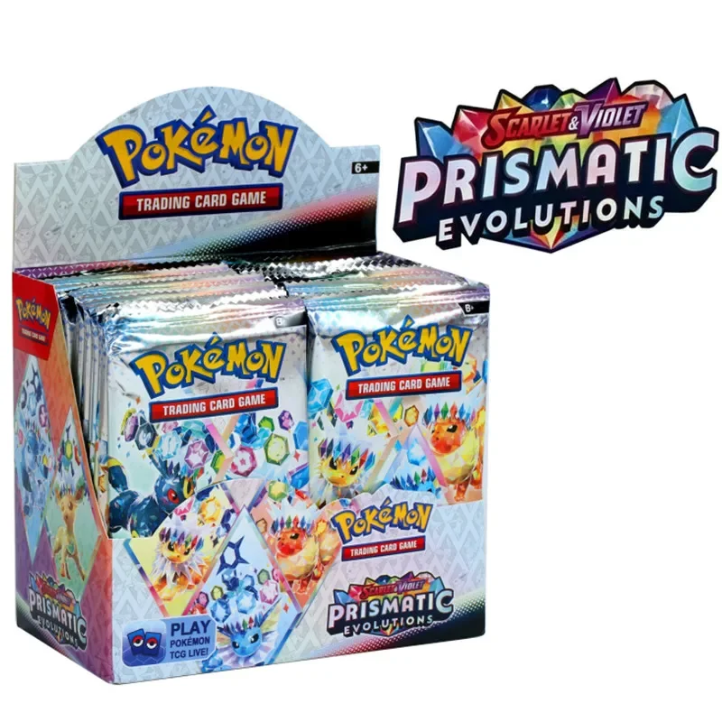 Pokem Card 360Pcs Prismatic Evolutions PHANTASMAL FLAMES Scarlet Violet 151 Black Bolt English Booster Battle Transaction Card