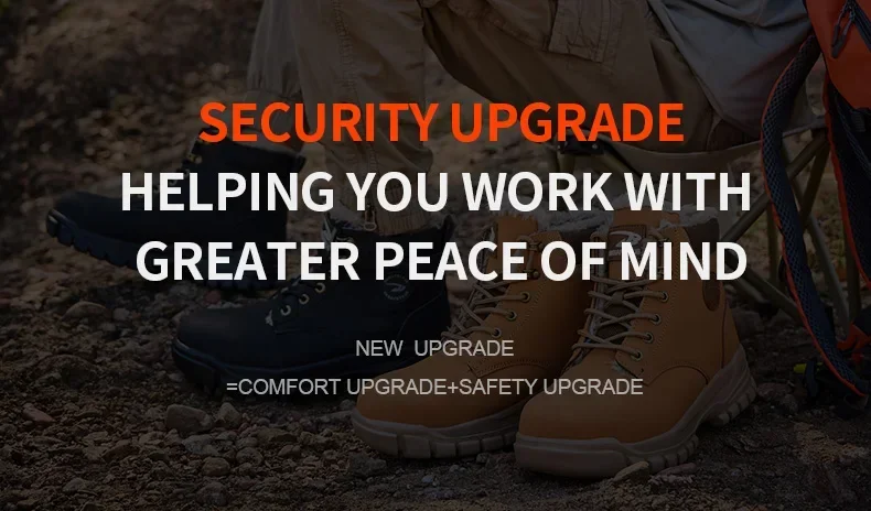 2025Fashion Winter Warm Men's Work Safety Boots Waterproof Sturdy Steel Toe Shoes Sports Shoes Safety Protection Cold Prevention