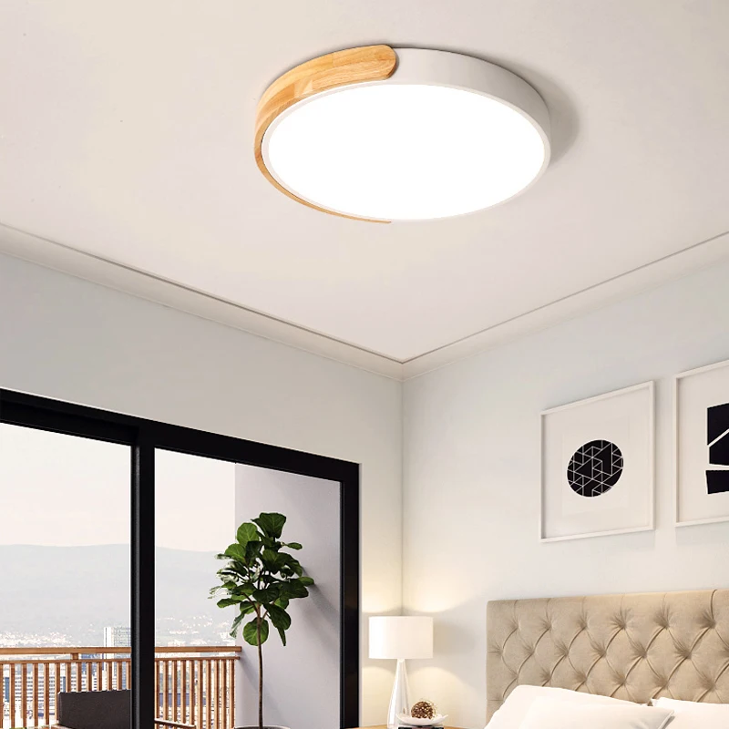 Ultra-thin LED Ceiling Lights for Living Room, Cold, Warm, White, Natural Light, Fixtures
