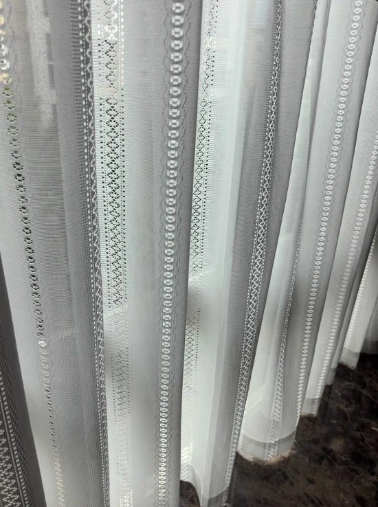 1pc Jacquard Hollow Out White Tulle Window Sher Curtains for Living Room Bedroom Dining Semi Blackout Decor 창문커텐 Rideaux Voi