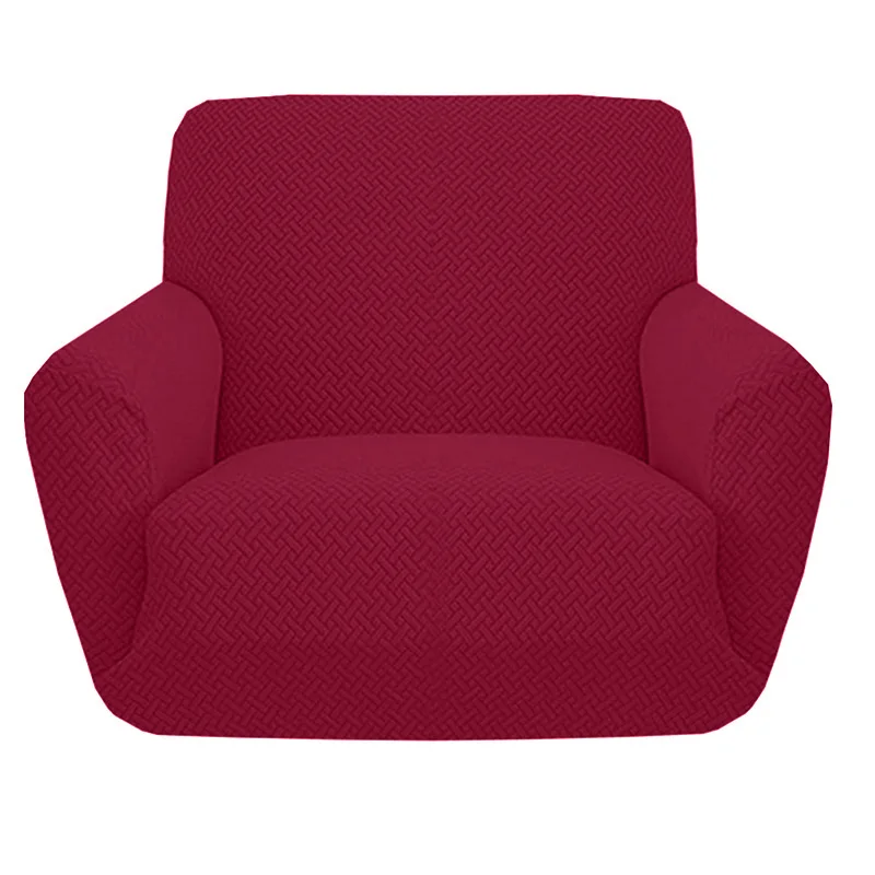 Jacquard Polyester Armchair Sofas Cover General Living Room Soft Covers Large 1 Seat Sofa Elastic Furniture Dinning Senior 1PC
