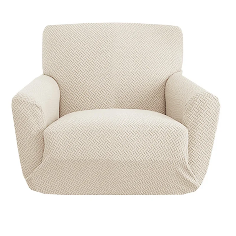 Jacquard Polyester Armchair Sofas Cover General Living Room Soft Covers Large 1 Seat Sofa Elastic Furniture Dinning Senior 1PC