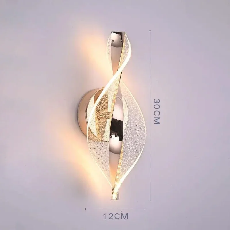Nordic LED Wall Lamp Living Room Indoor Lighting Originality Lamps Home Decoration Aisle Modern LED Acrylic Bedside Wall Light