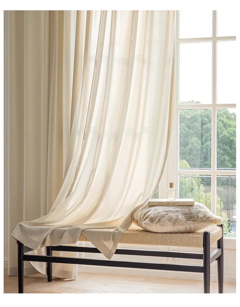 350/400/500cm Extra High Sheer Curtain for Living Room Privacy Protect Tulle Curtains for Bedroom Home Decor