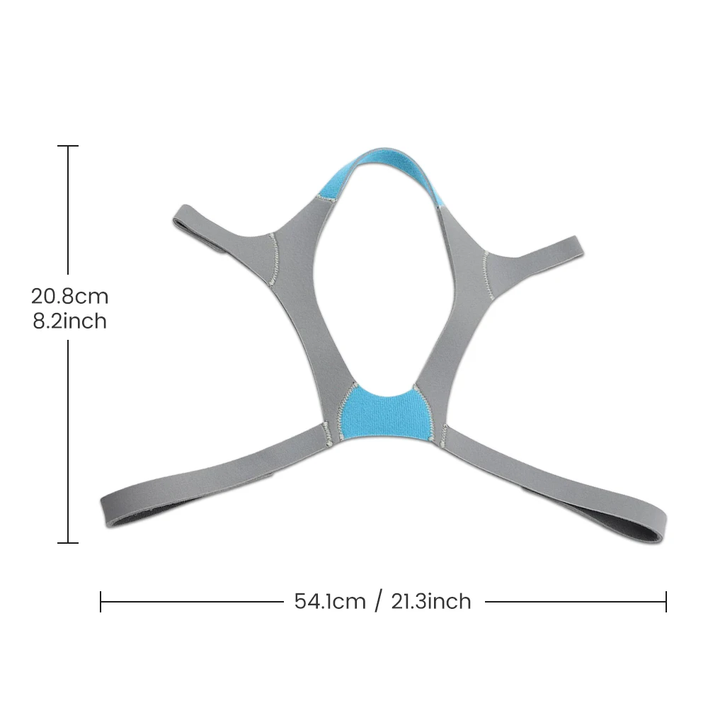 AirFit F20/F30/F30i/F40 CPAP Headgear Strap with 2 Clips Adjustable Elastic Headband Strap Designed for a Secure Comfortable Fit