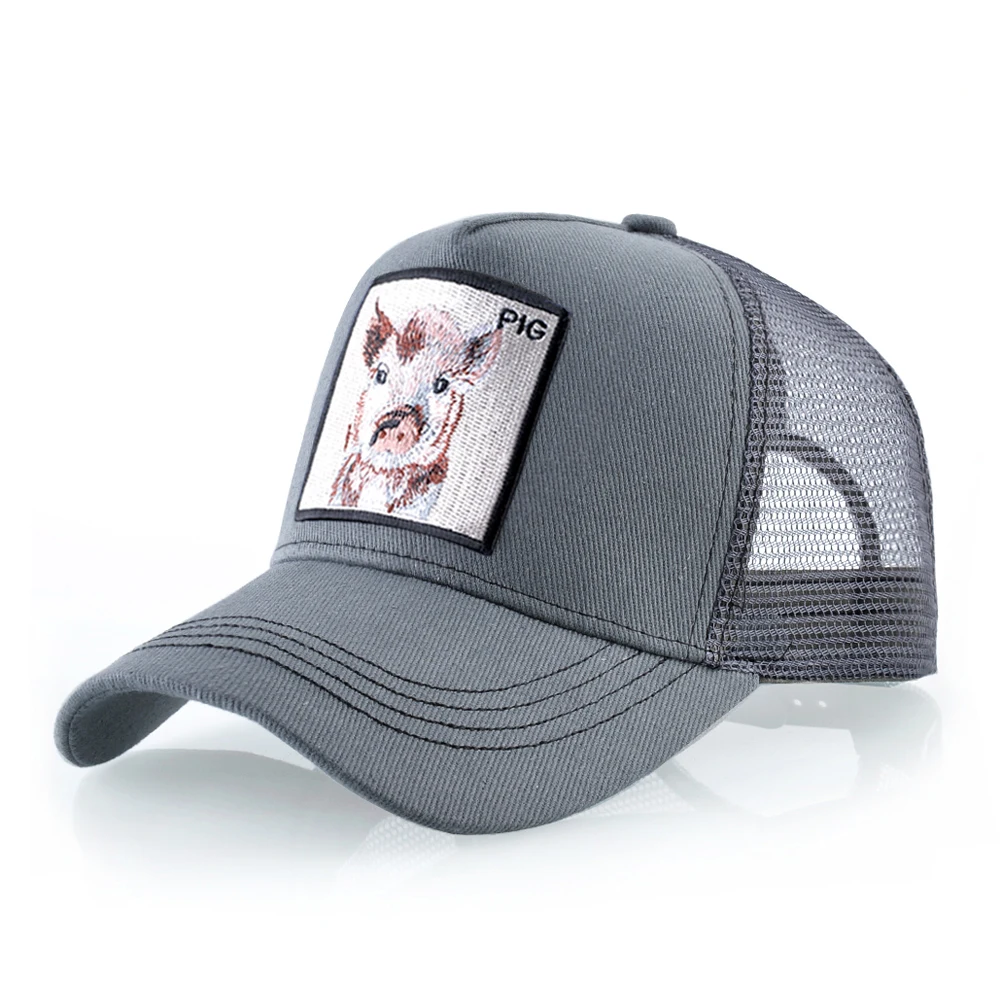 New Fashion Baseball Caps Men Women Snapback Mesh Baseball hats With Horse Embroidery Patch Trucker Casquette Summer Visor Caps