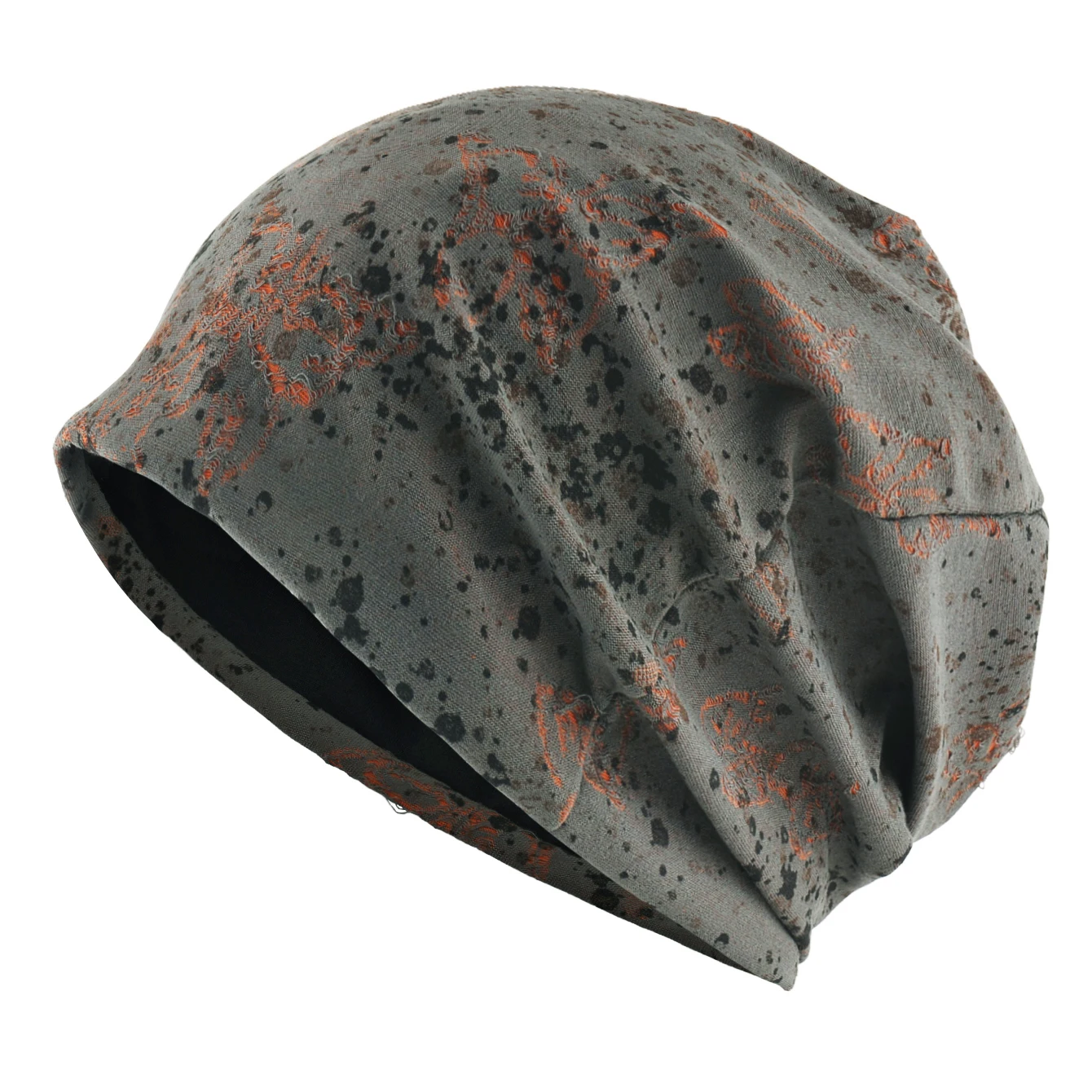 Women's Two-Tone Sheer Knit Butterfly Hollow-Out Beanie Hat Ladies Spring Autumn Soft Breathable Sports Casual Bonnet Cap