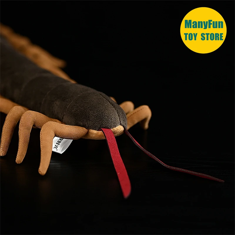 Centipede Plush Toy High Fidelity Scolopendra heros Plushie Millipede Peluche Lifelike Desert Centipede Stuffed Animals Toys