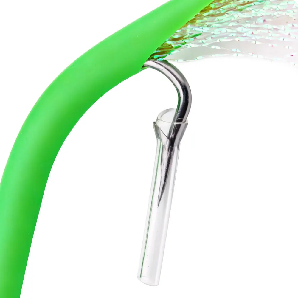 1pc Diamond Jigs Saltwater Fishing Lures Spoon Metal Jig with Tube Tail Trolling Jig Bait Stripers Bass Tuna Surf Fishing
