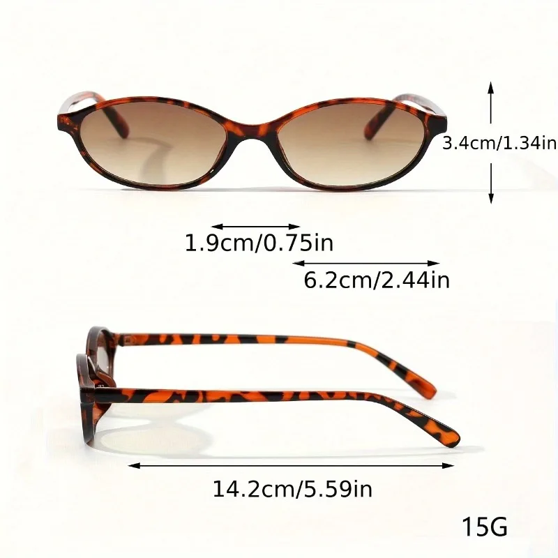 Retro Sunglasses Oval Frame Street Decoration Outdoor Sunglasses Sunshade Driving Glasses