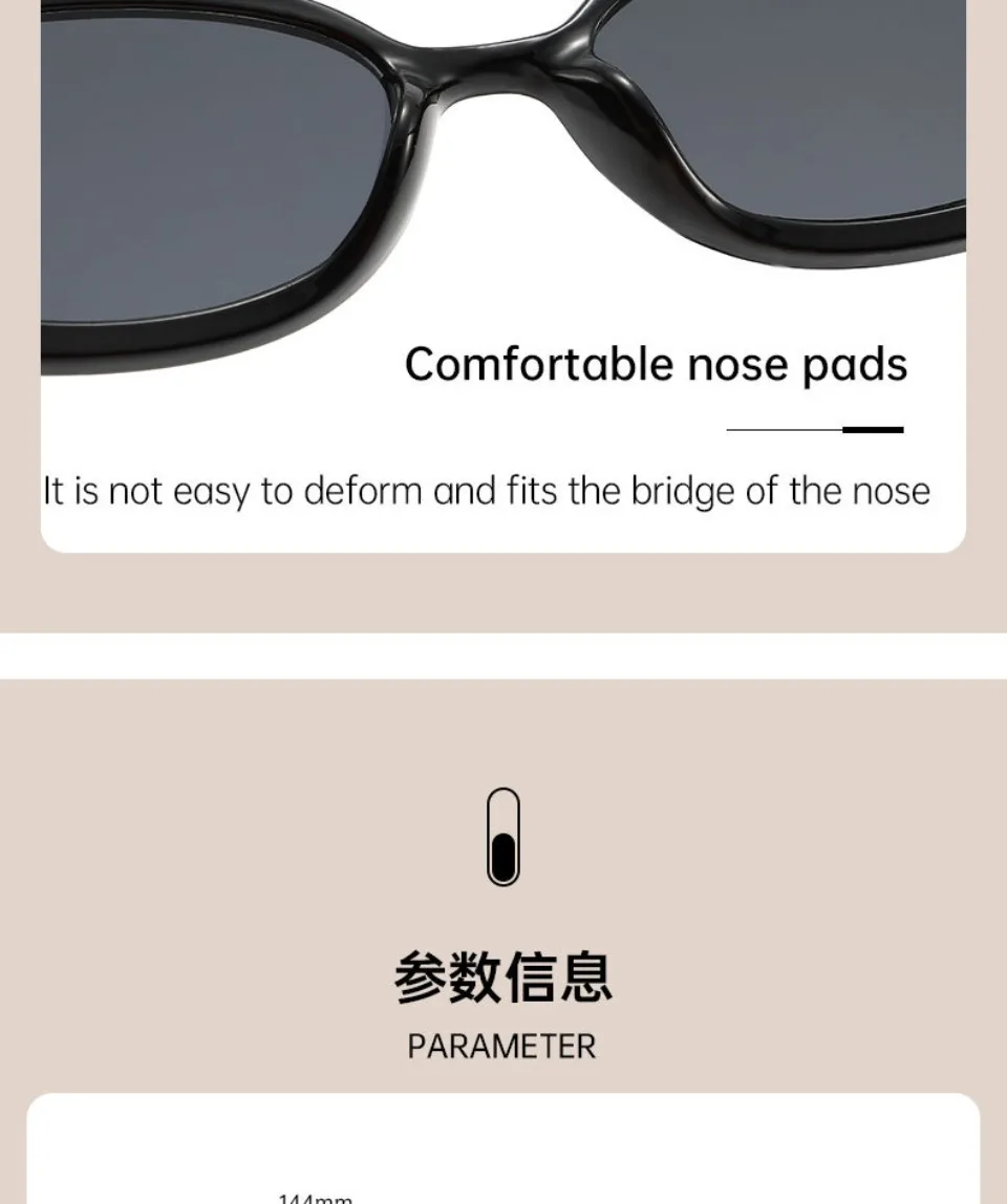 Retro Classic Small Oval Sunglasses Women Fashion Champagne Lens Shades UV400 Men Trending Street Photography Sun Glasses