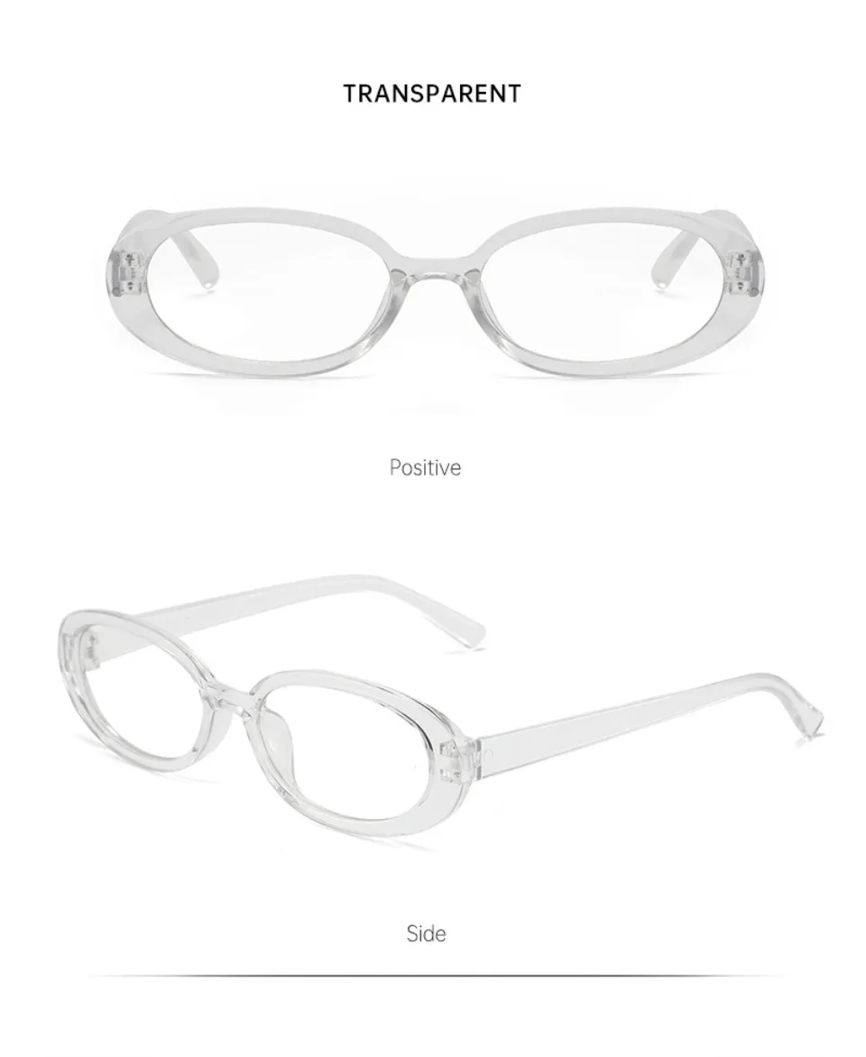 Retro Classic Small Oval Sunglasses Women Fashion Champagne Lens Shades UV400 Men Trending Street Photography Sun Glasses