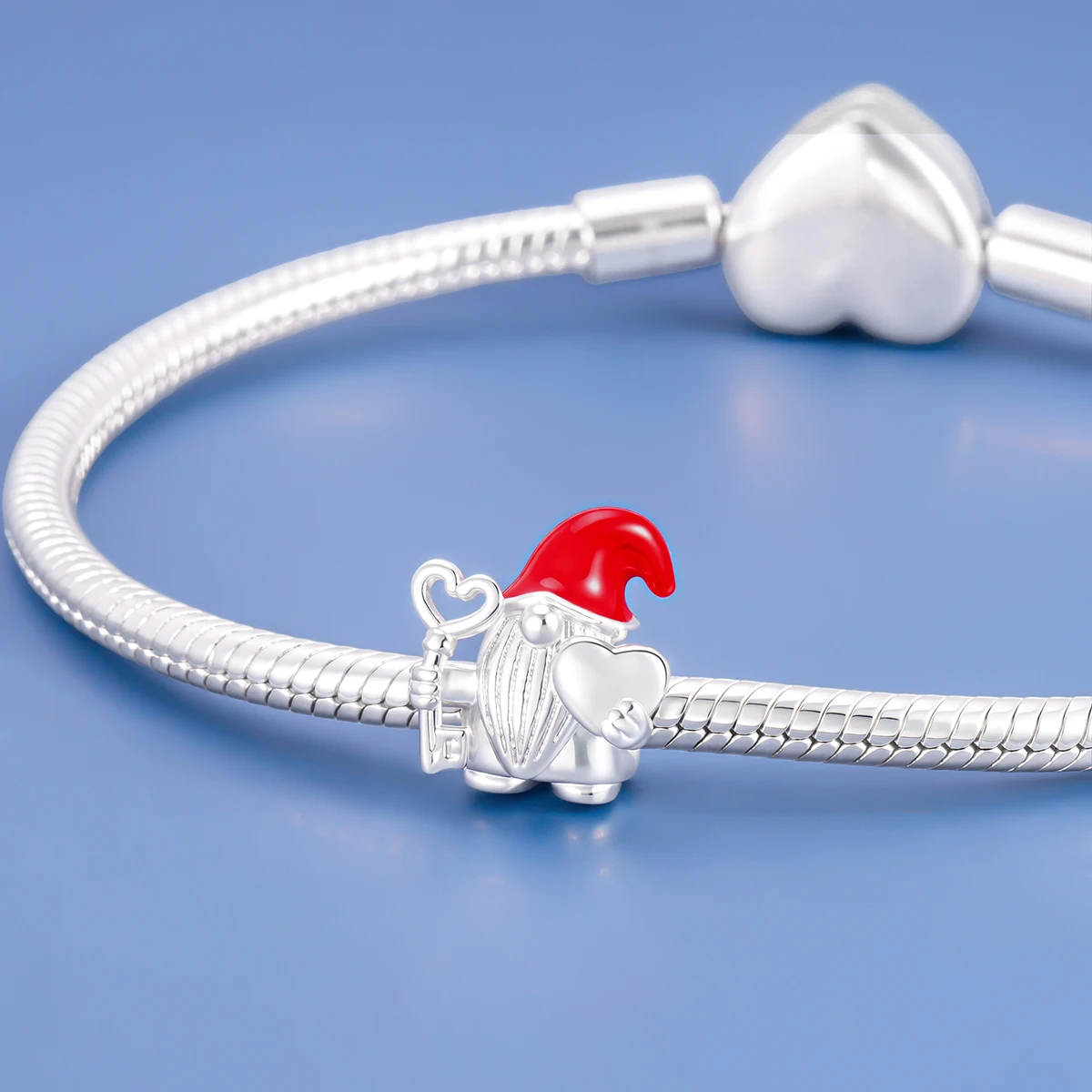 Fit Pandora 2027 Fashionable Original Hot Sales Reindeer Snow House Bead Pendant DIY Bracelet Necklace Jewelry Christmas Gift
