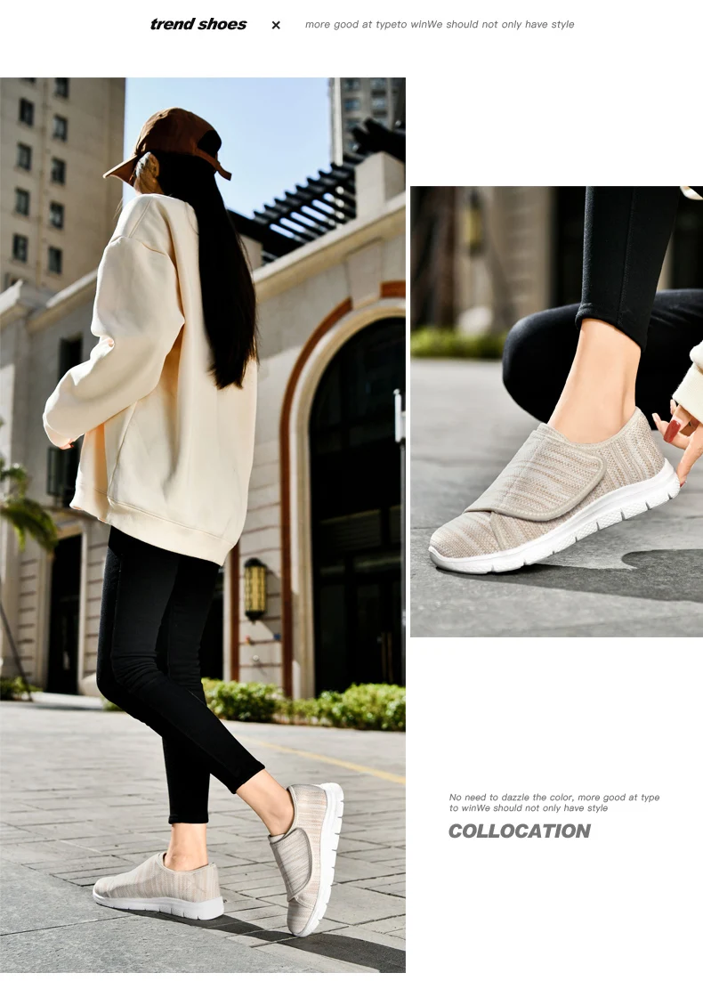 women Orthopedics Wide Feet Swollen Walking Casual Shoes Thumb Eversion Adjusting Soft Comfortable Diabetic man Shoes Big Size
