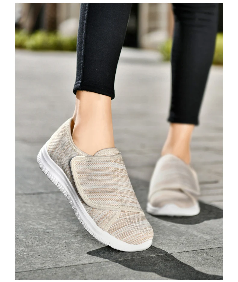 women Orthopedics Wide Feet Swollen Walking Casual Shoes Thumb Eversion Adjusting Soft Comfortable Diabetic man Shoes Big Size