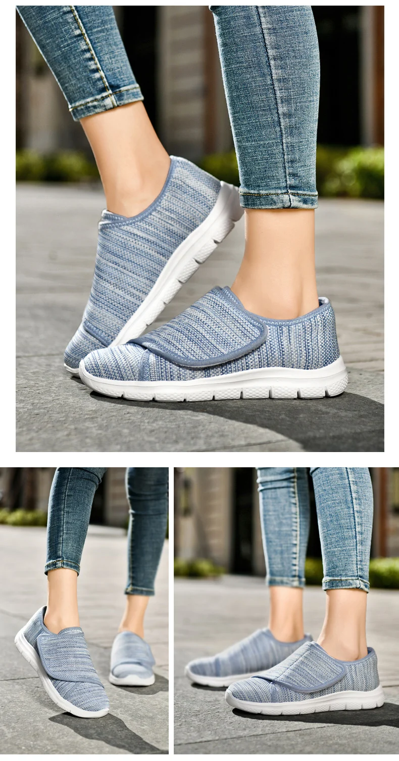 women Orthopedics Wide Feet Swollen Walking Casual Shoes Thumb Eversion Adjusting Soft Comfortable Diabetic man Shoes Big Size