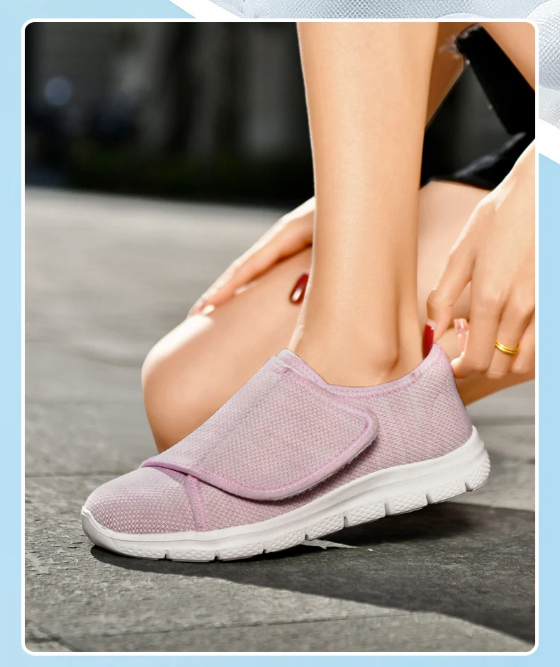 women Orthopedics Wide Feet Swollen Walking Casual Shoes Thumb Eversion Adjusting Soft Comfortable Diabetic man Shoes Big Size