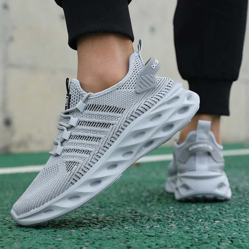 Unisex Men Sneakers Shoes Comfortable Breathable Couple Running Women Tennis Sports Shoe Size 37-47 Yellow Walking Sneaker