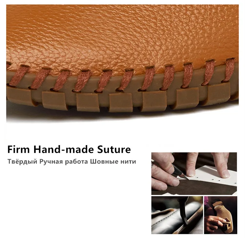 Fashion Men's Driving Shoes Handmade Leather Men Loafers Soft Breathable Men's Casual Shoes Zapatillas Hombre Big Size 38-48