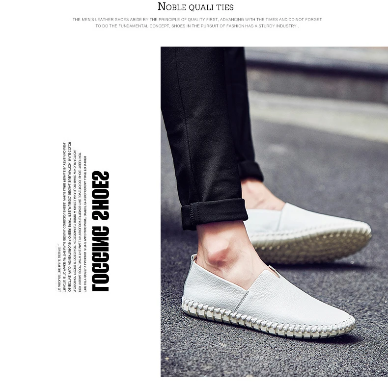 Fashion Men's Driving Shoes Handmade Leather Men Loafers Soft Breathable Men's Casual Shoes Zapatillas Hombre Big Size 38-48