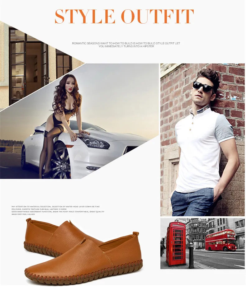 Fashion Men's Driving Shoes Handmade Leather Men Loafers Soft Breathable Men's Casual Shoes Zapatillas Hombre Big Size 38-48