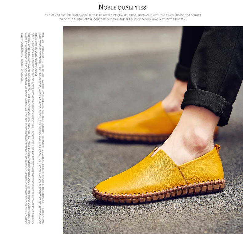 Fashion Men's Driving Shoes Handmade Leather Men Loafers Soft Breathable Men's Casual Shoes Zapatillas Hombre Big Size 38-48