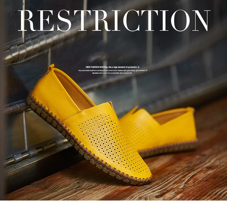 Fashion Men's Driving Shoes Handmade Leather Men Loafers Soft Breathable Men's Casual Shoes Zapatillas Hombre Big Size 38-48