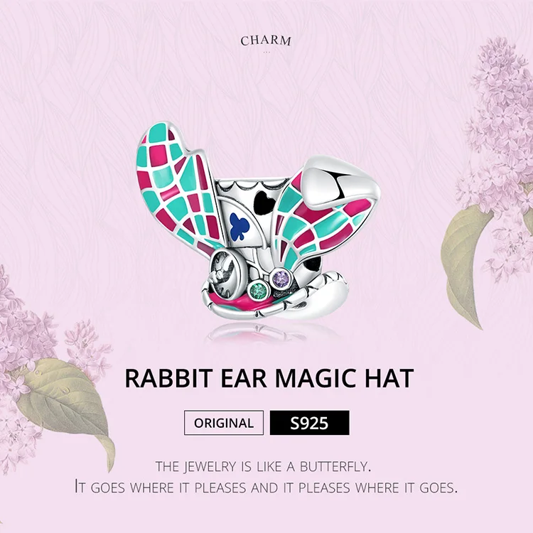 WOSTU 925 Sterling Silver Fashion Colorful Magic Series Magic Cat Charms Beads for Women Fit Original Bracelets Fine DIY Jewelry
