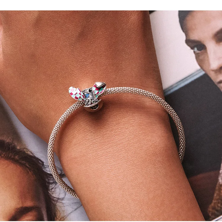 WOSTU 925 Sterling Silver Fashion Colorful Magic Series Magic Cat Charms Beads for Women Fit Original Bracelets Fine DIY Jewelry