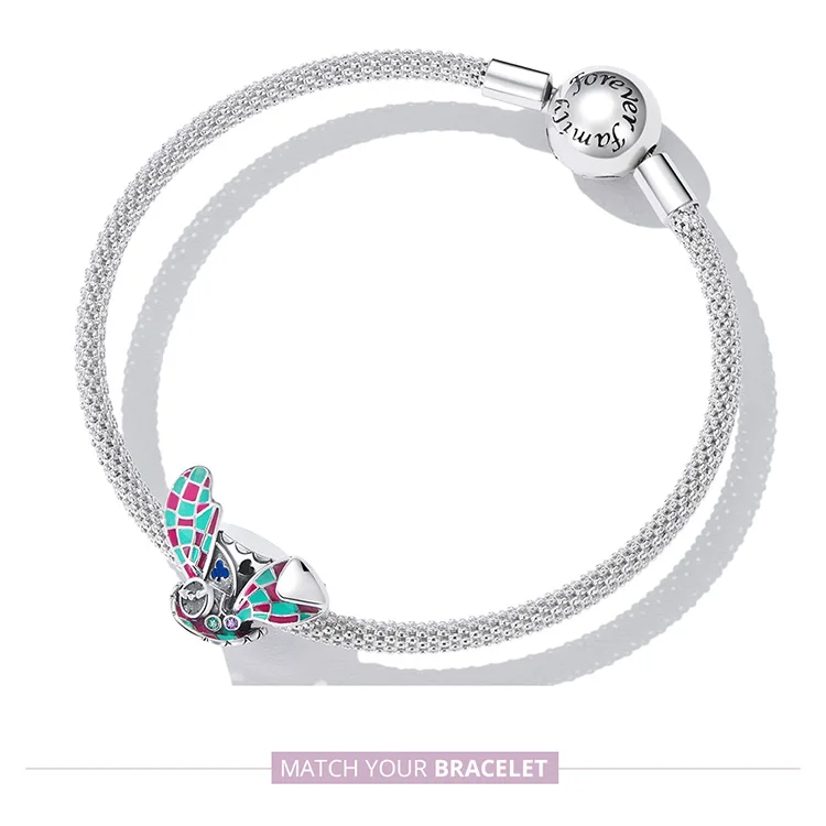 WOSTU 925 Sterling Silver Fashion Colorful Magic Series Magic Cat Charms Beads for Women Fit Original Bracelets Fine DIY Jewelry