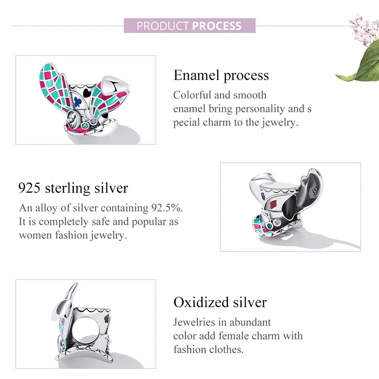 WOSTU 925 Sterling Silver Fashion Colorful Magic Series Magic Cat Charms Beads for Women Fit Original Bracelets Fine DIY Jewelry