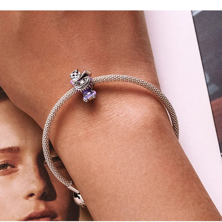 WOSTU 925 Sterling Silver Fashion Colorful Magic Series Magic Cat Charms Beads for Women Fit Original Bracelets Fine DIY Jewelry