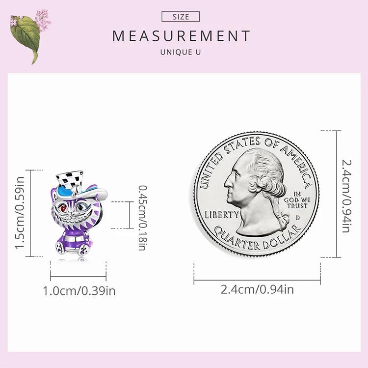WOSTU 925 Sterling Silver Fashion Colorful Magic Series Magic Cat Charms Beads for Women Fit Original Bracelets Fine DIY Jewelry